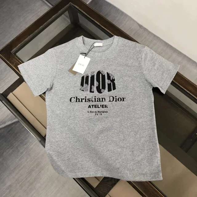 Dior T-Shirts Short-Sleeve Crew-Neck product detail image 14