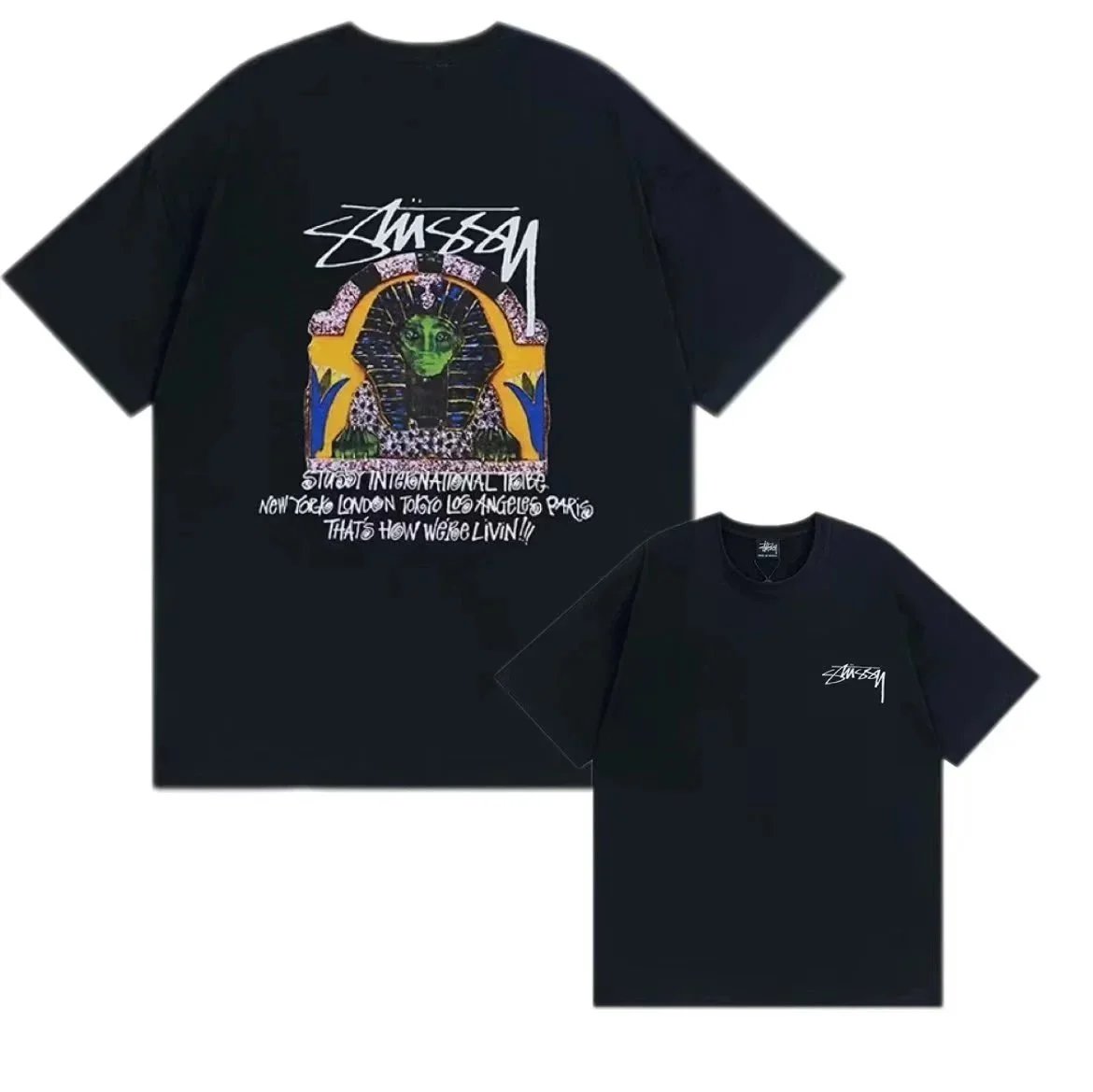 Stüssy T-Shirts Short-Sleeve Logo Graphic — 6