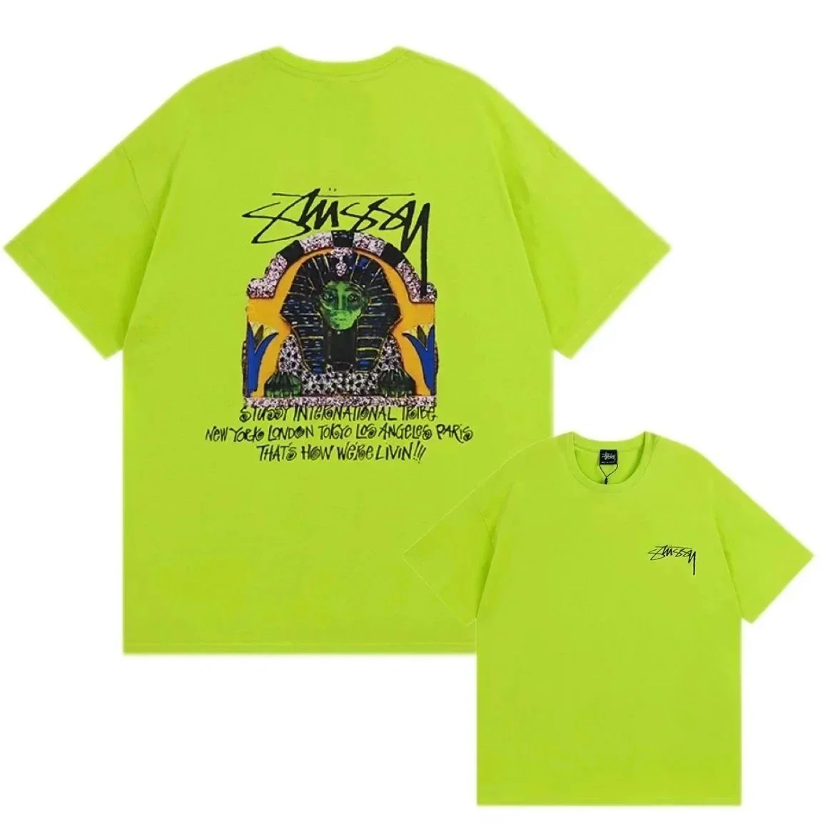 Stüssy T-Shirts Short-Sleeve Logo Graphic — 7