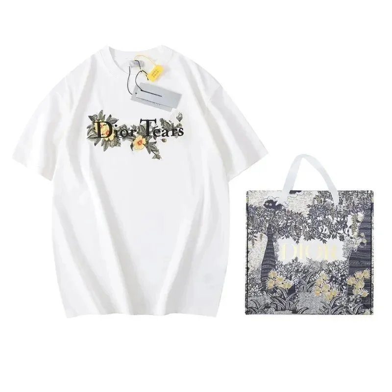 Dior T-Shirts Logo Graphic Short-Sleeve T-Shirt image 5