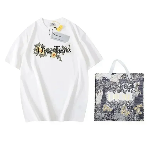 Dior T-Shirts Logo Graphic Short-Sleeve T-Shirt product detail image 5