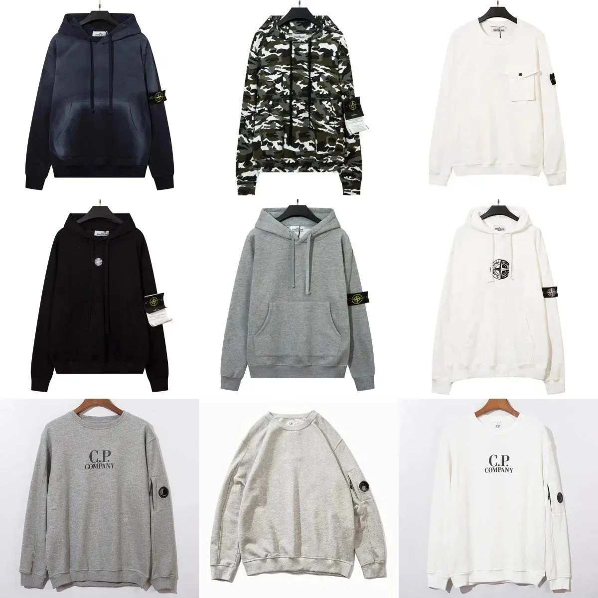 Stone Island & C.P. Company Hoodies and Sweatshirts [39 styles]