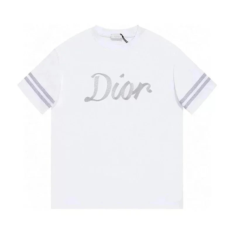 Dior T-Shirts Short-Sleeve Logo Graphic image 13