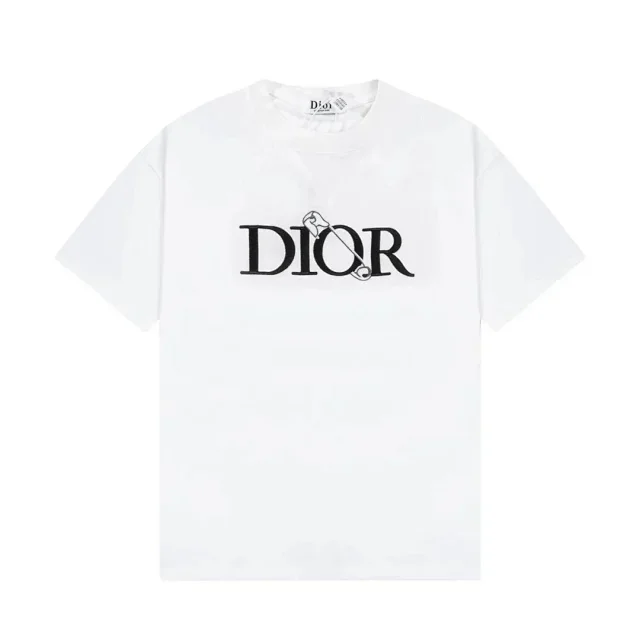 Dior T-Shirts Short-Sleeve Logo Graphic T-Shirt product detail image 2