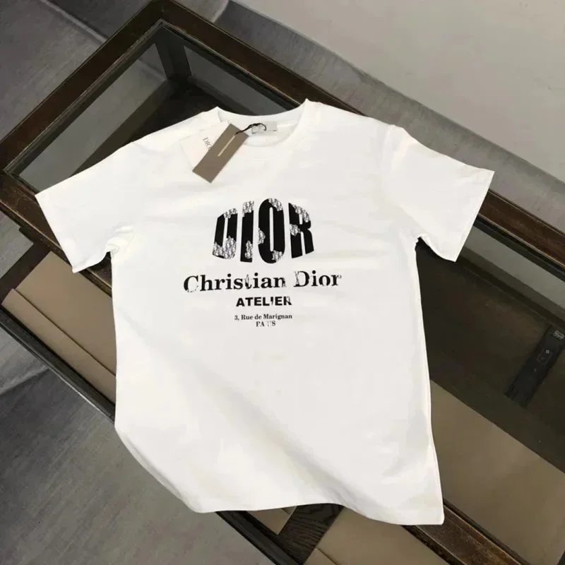 Dior T-Shirts logo graphic print image 3