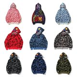 BAPE Shark Hoodie Full-Zip Camo Sweatshirt