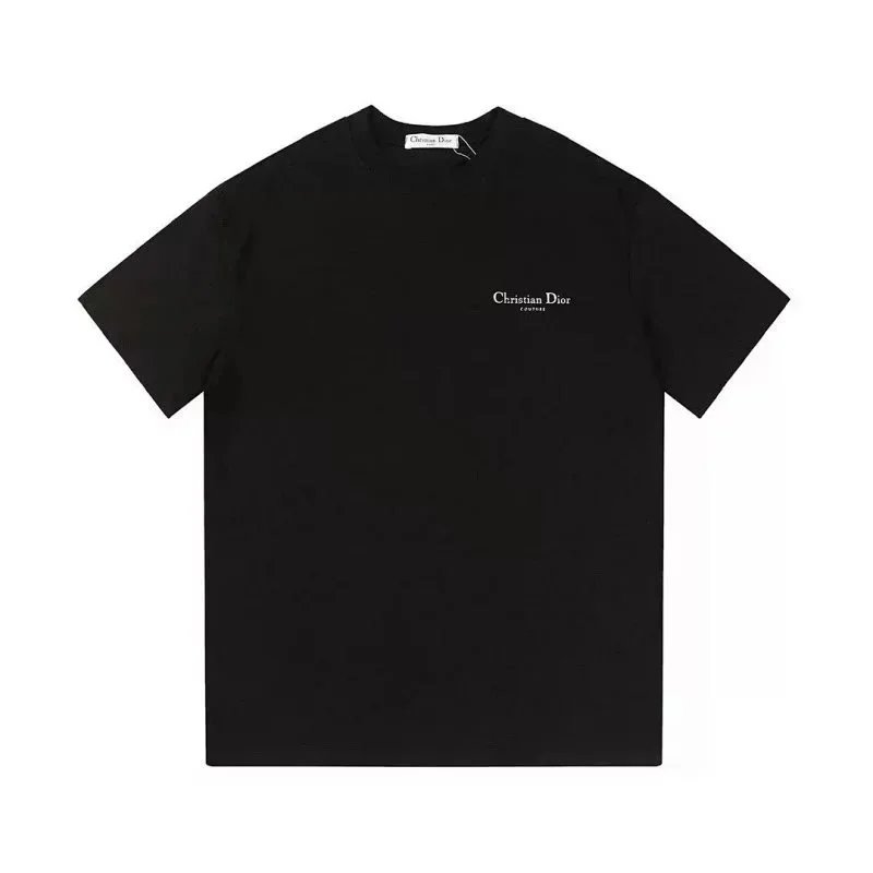 Dior T-Shirts Short-Sleeve Logo Graphic — 31