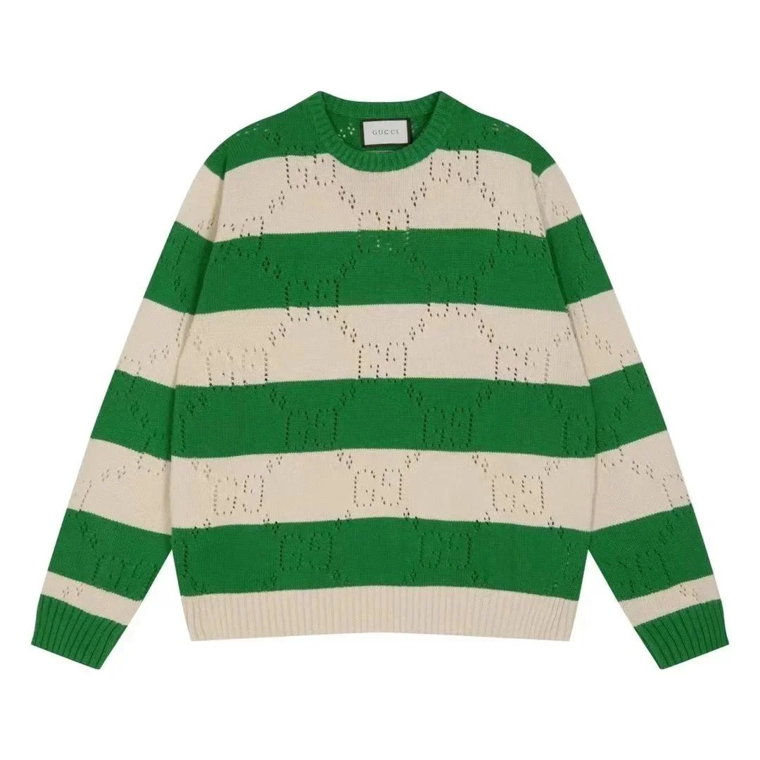 Gucci Knitwear Bee-patch striped cardigan — 25