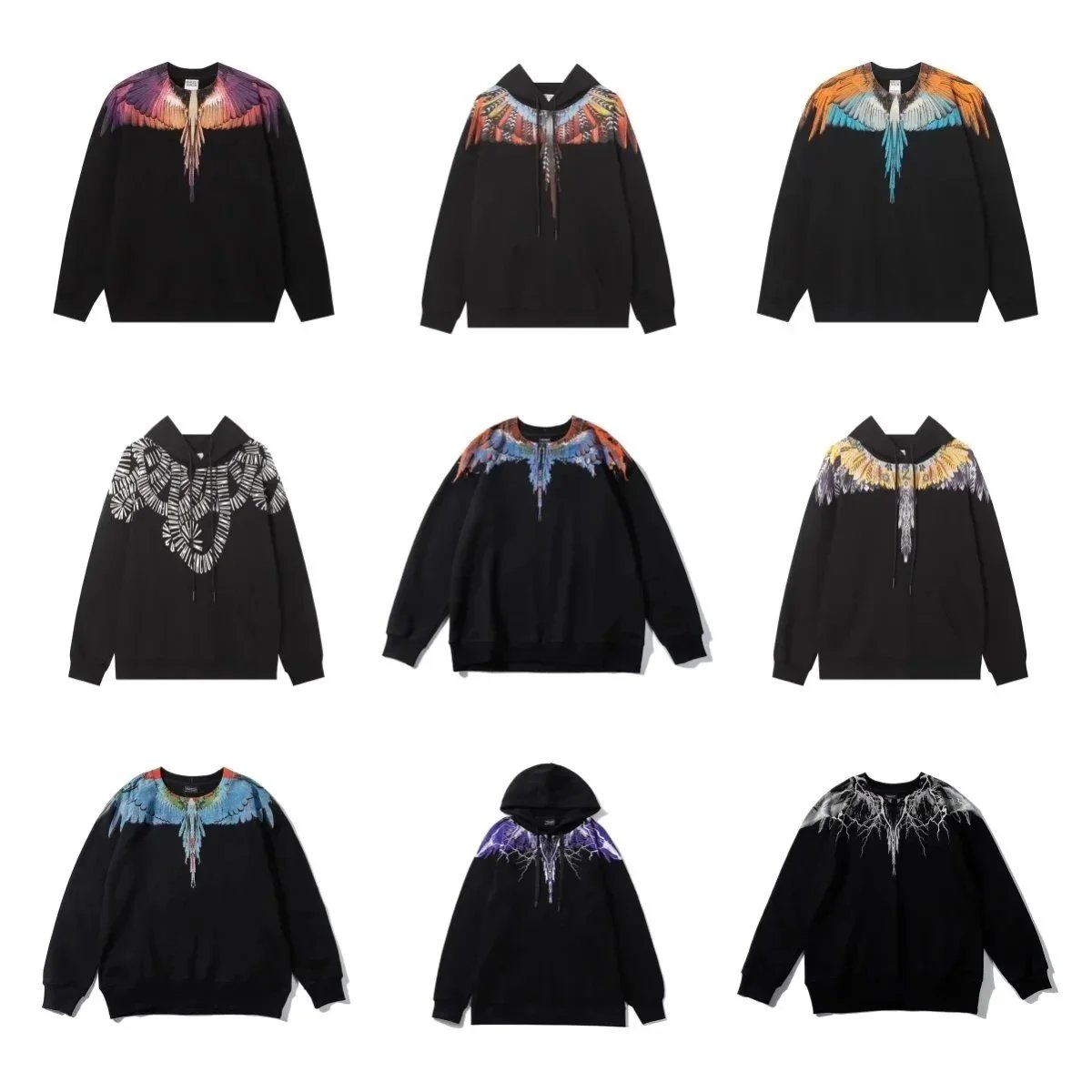 Marcelo Burlon County of Milan Wing Print Hoodies & Sweatshirts [39 styles] | 7520894369 product reference