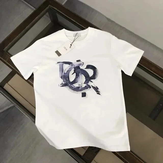 Dior T-Shirts logo graphic print product detail image 2