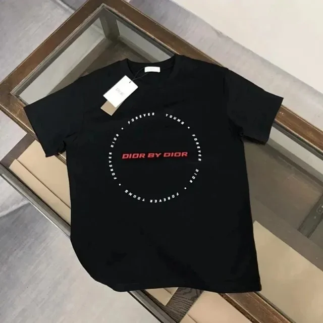 Dior T-Shirts logo graphic print product detail image 5