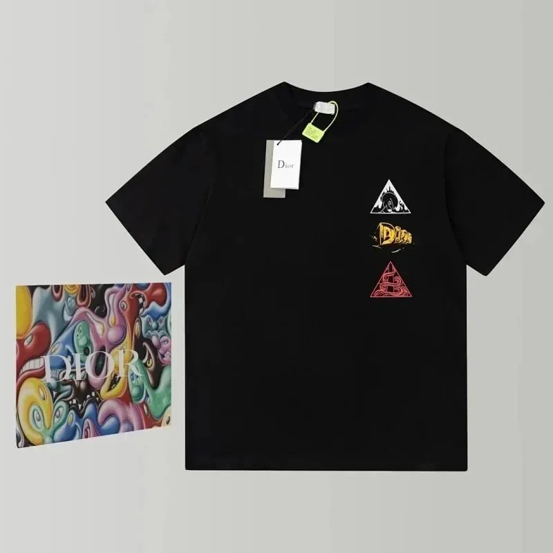 Dior T-Shirts Logo Graphic Short-Sleeve T-Shirt image 6