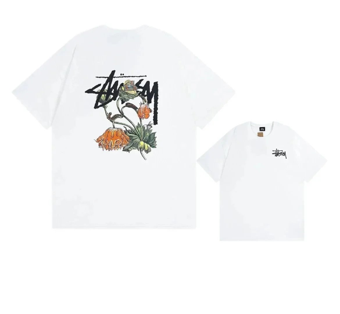 Stüssy T-Shirts Short-Sleeve Hand Graphic T-Shirt — 4