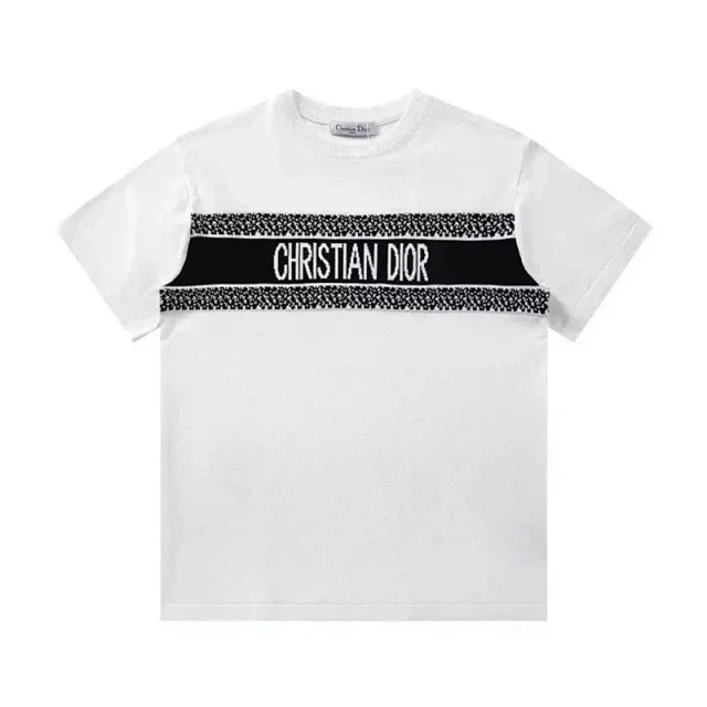 Dior T-Shirts Short-Sleeve Logo Graphic product detail image 14