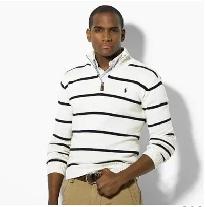 Polo Ralph Lauren Striped Quarter-Zip Sweater [38 styles]