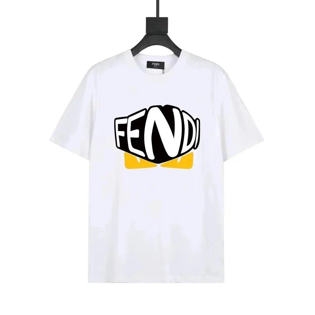 Fendi T-Shirts Short-Sleeve Graphic Logo T-Shirt image 14