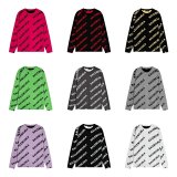 Balenciaga Logo Print Long-Sleeve Sweatshirt [14 styles]