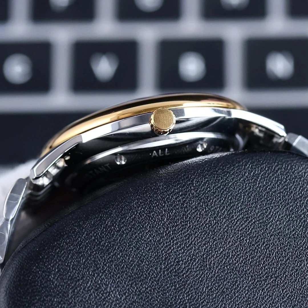 IWC Watches Automatic Date Watch with Crystal Hour Markers image 5