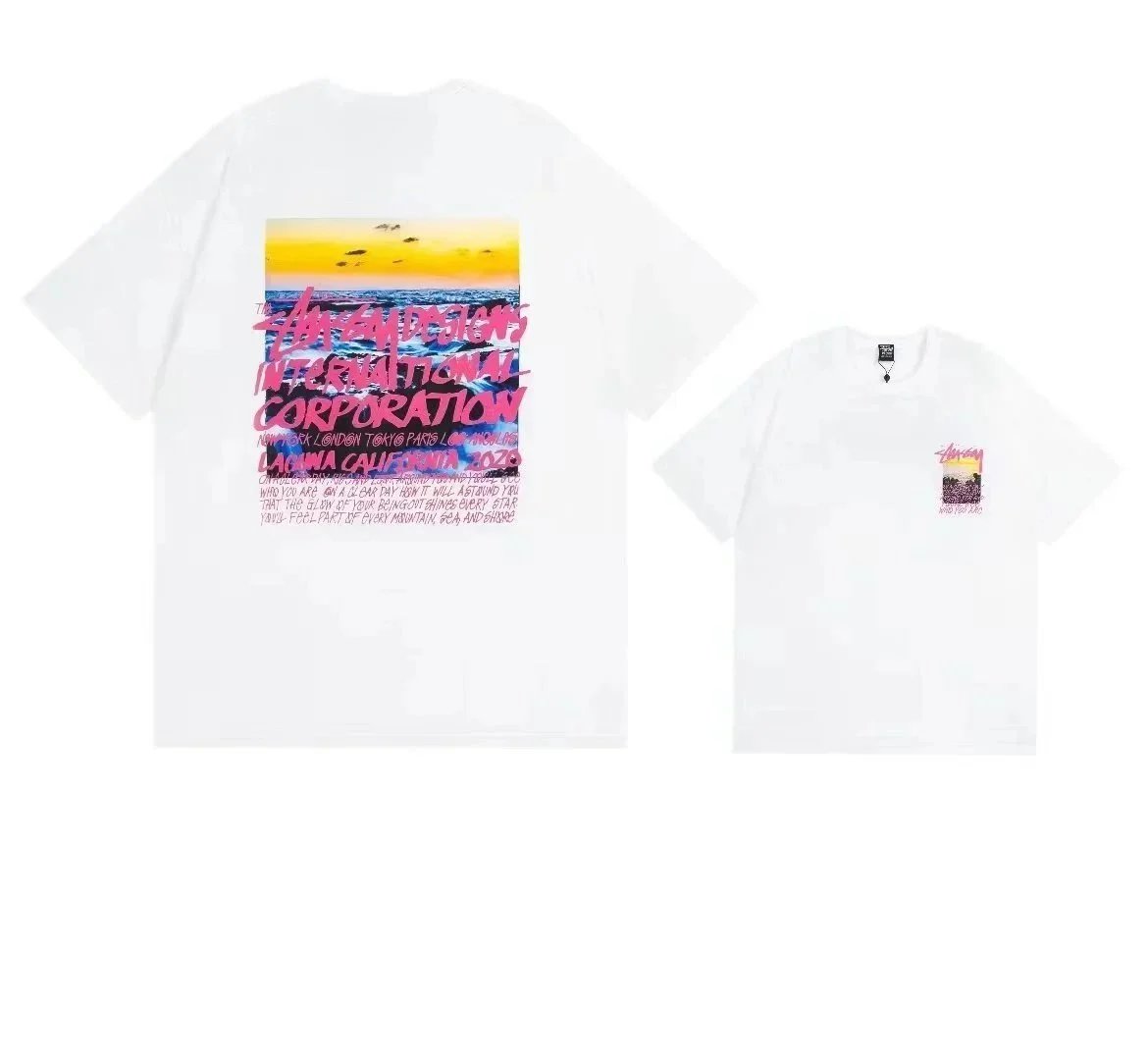 Stüssy T-Shirts Short-Sleeve Graphic Print — 24