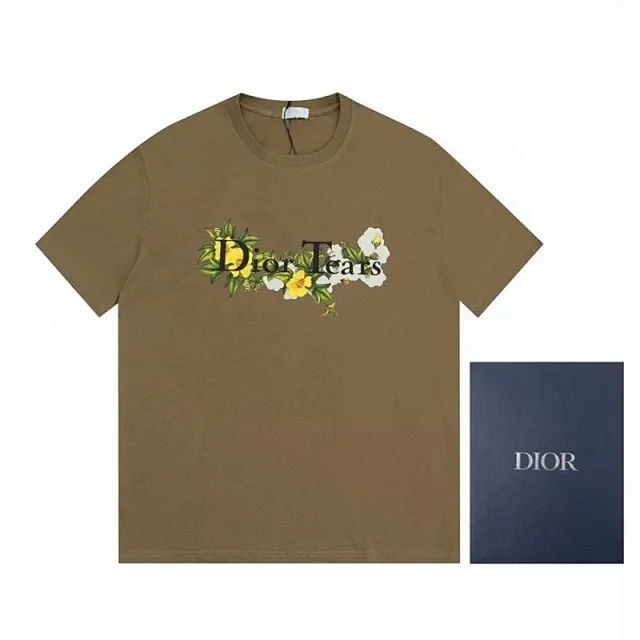 Dior T-Shirts Logo Graphic Short-Sleeve T-Shirt product detail image 12