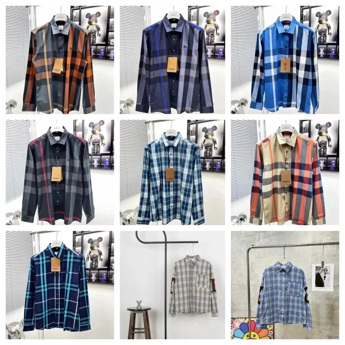 Burberry Classic Check Print Long-Sleeve Shirt [13 styles]