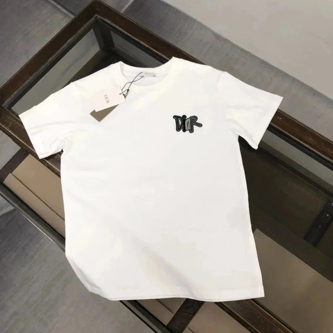 Dior T-Shirts Short-Sleeve Crew-Neck image 9