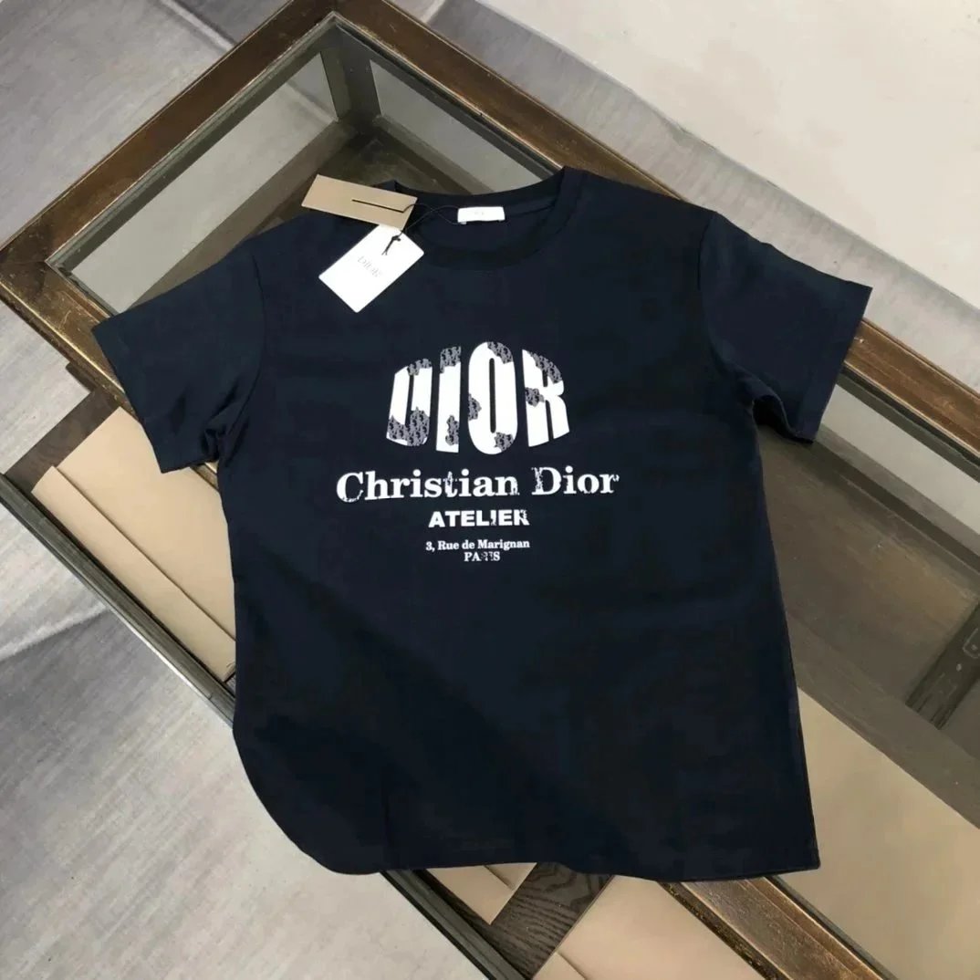 Dior T-Shirts Short-Sleeve Crew-Neck image 13