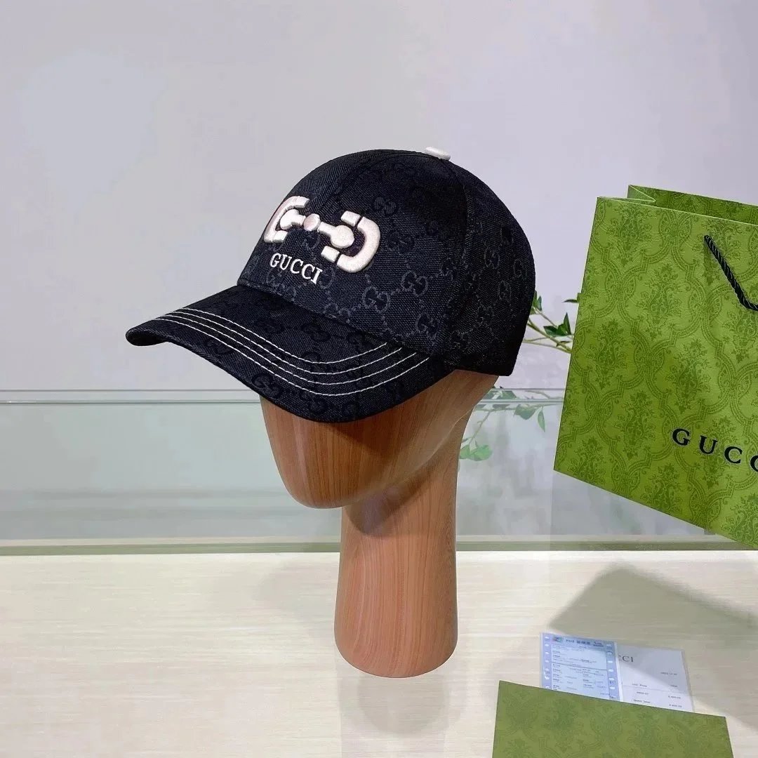 Gucci Hats Logo-Print Baseball Caps and Bucket Hat — 18