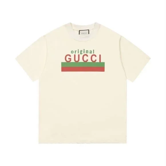 Gucci T-Shirts Short-Sleeve Graphic Logo T-Shirt product detail image 13