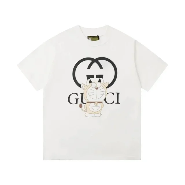 Gucci T-Shirts Short-Sleeve Graphic Logo T-Shirt product detail image 9