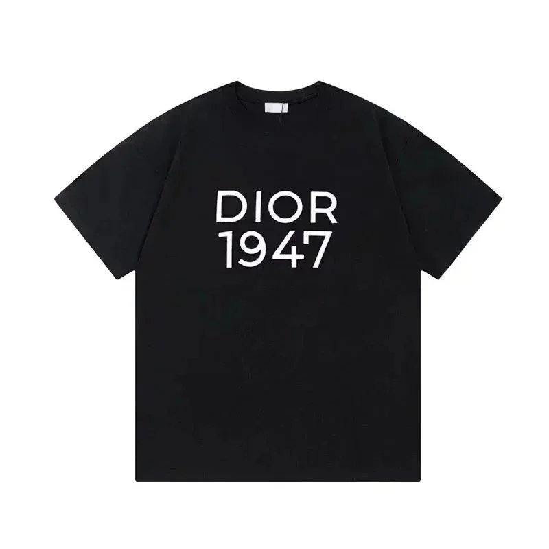 Dior T-Shirts Short-Sleeve Logo Graphic image 4