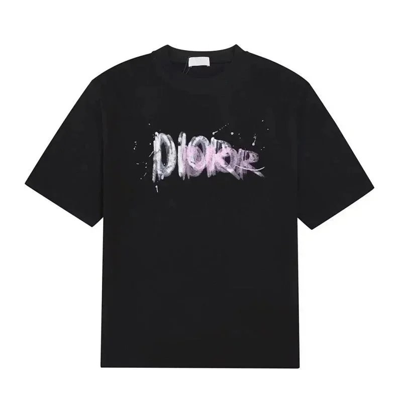 Dior T-Shirts Short-Sleeve Logo Graphic image 9