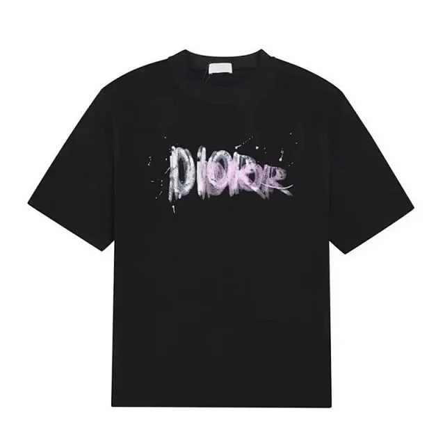 Dior T-Shirts Short-Sleeve Logo Graphic product detail image 9