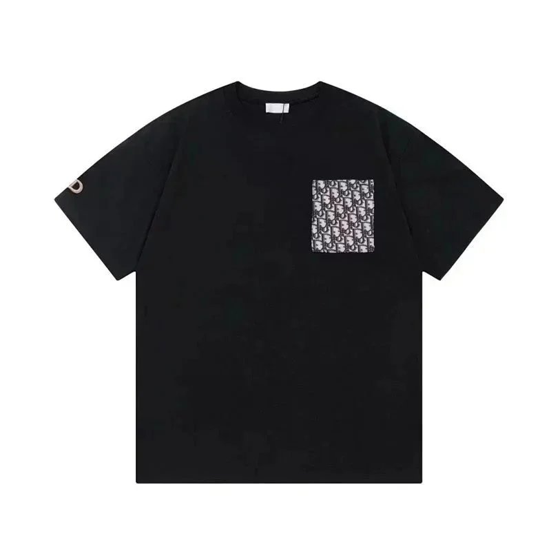 Dior T-Shirts Short-Sleeve Logo Graphic — 28