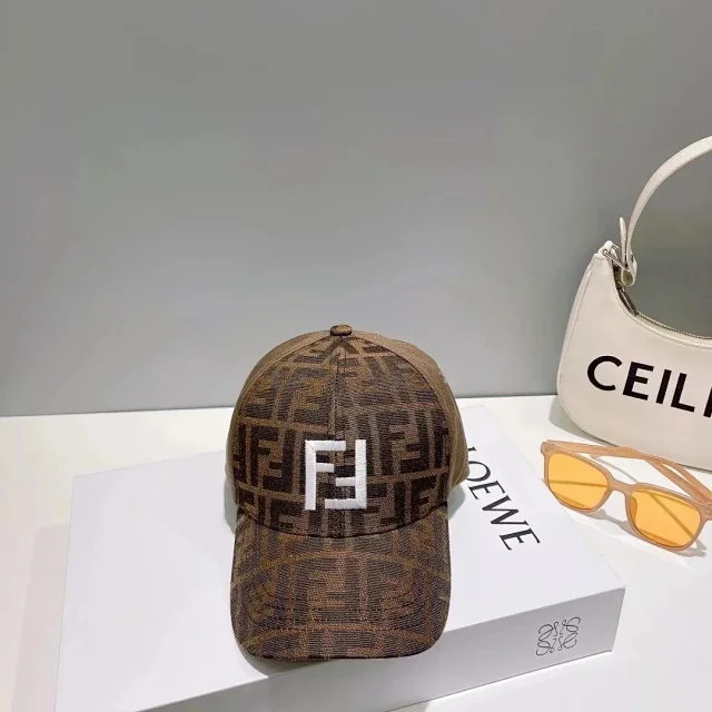 Fendi Hats FF Monogram Baseball Cap product detail image 2