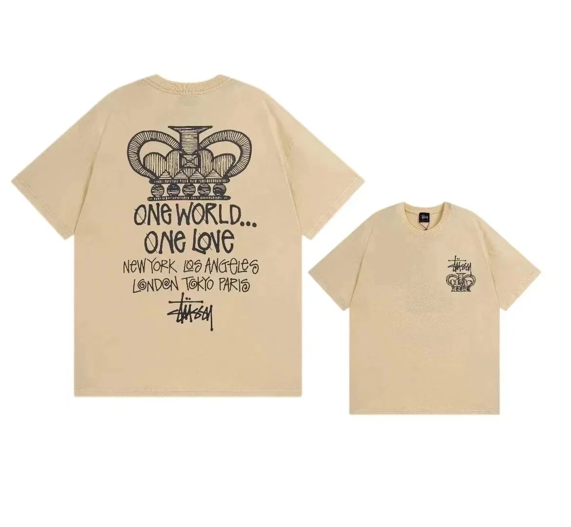 Stüssy T-Shirts Short-Sleeve Graphic Print — 3