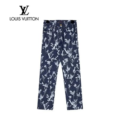Louis Vuitton Monogram Floral Denim Jeans