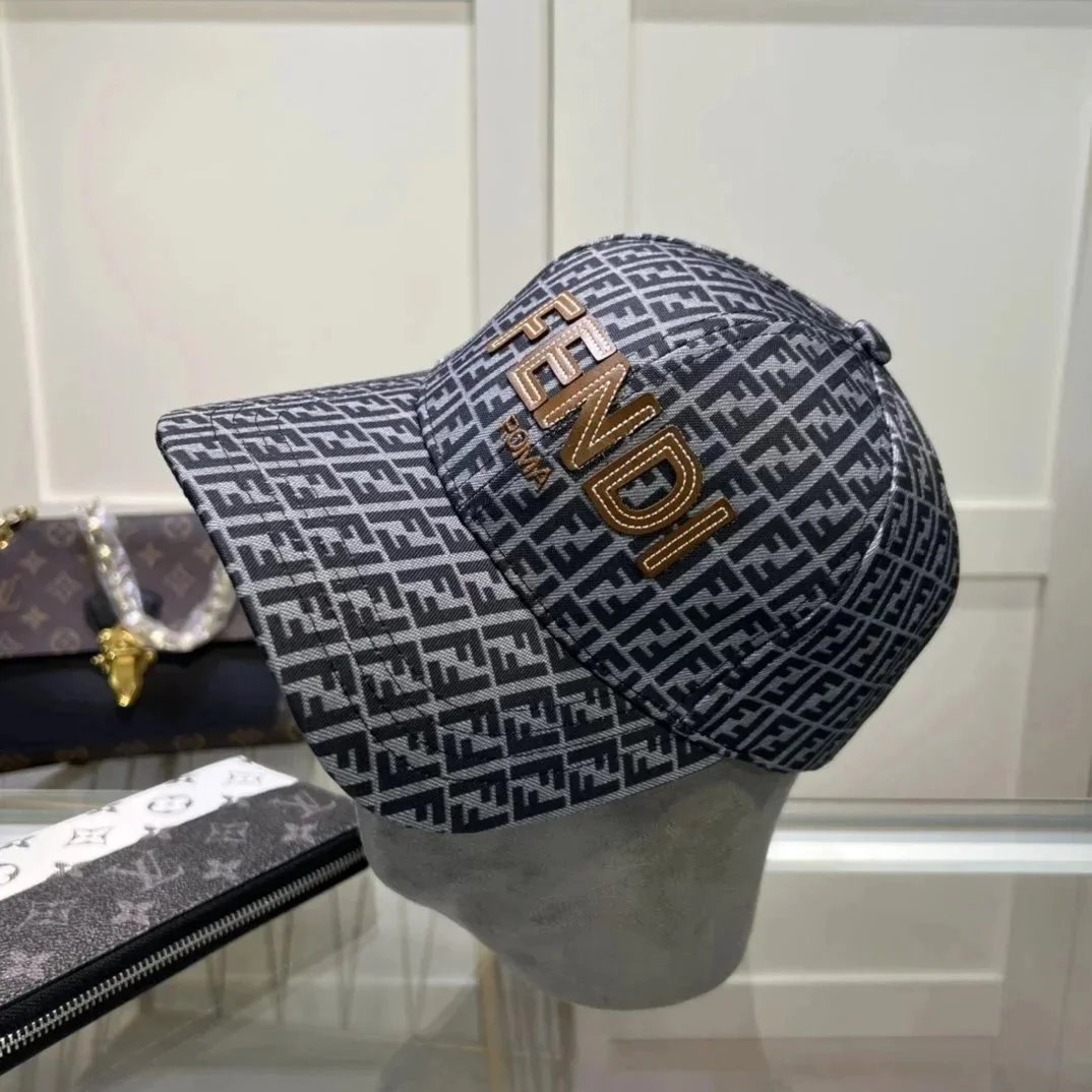 Fendi Hats FF Monogram Baseball Cap — 2