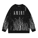 AMIRI Cracked Print Crewneck Sweater
