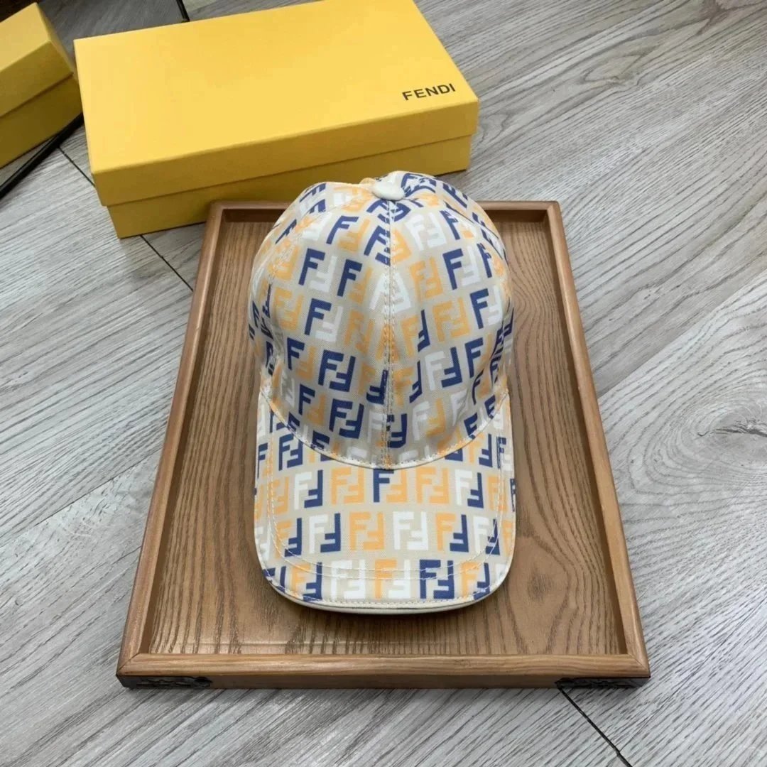 Fendi Hats FF Monogram Baseball Cap — 23