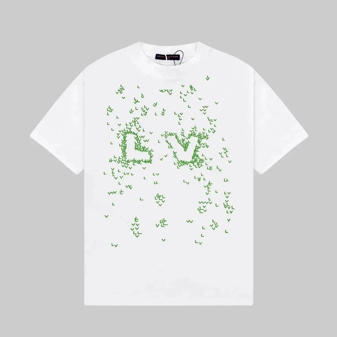 Louis Vuitton T-Shirts Short-Sleeve Graphic Logo Print image 3