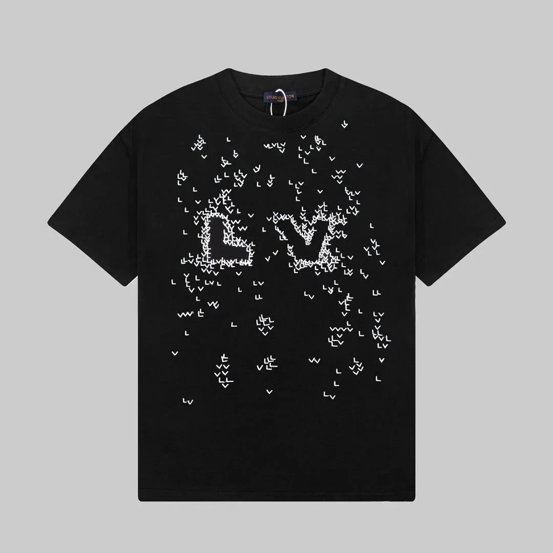 Louis Vuitton T-Shirts Short-Sleeve Graphic Logo Print image 4
