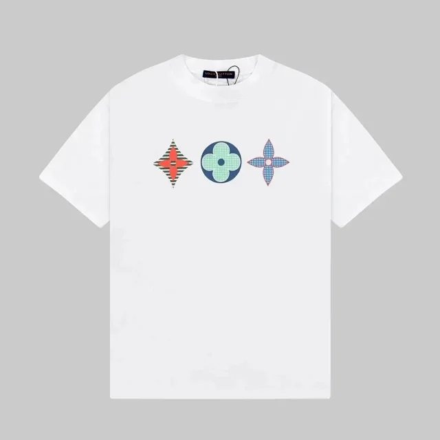 Louis Vuitton T-Shirts Short-Sleeve Graphic Logo Print product detail image 6