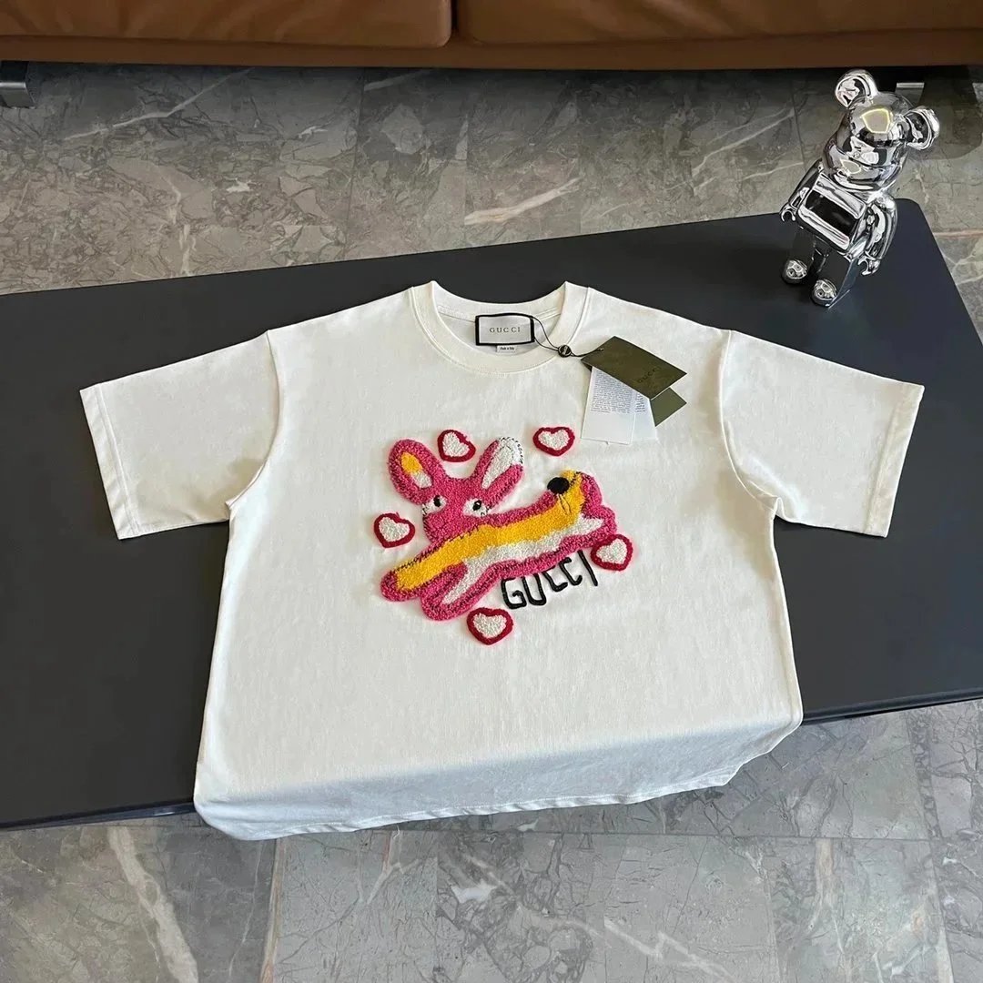 Gucci T-Shirts Short-Sleeve Graphic Logo T-Shirt image 2
