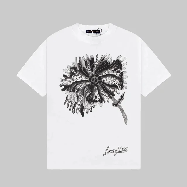 Louis Vuitton T-Shirts Short-Sleeve Graphic Print product detail image 6
