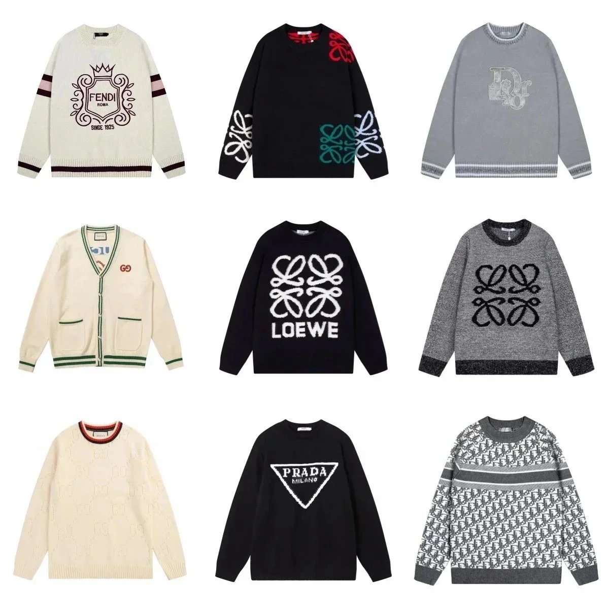 Luxury Brand Logo Knit Sweaters [40 styles] | 7520878519 product reference