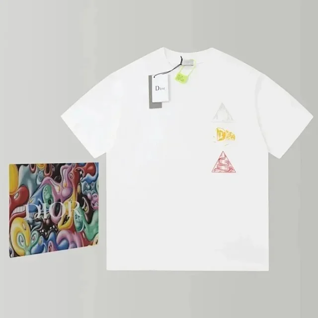 Dior T-Shirts Logo Graphic Short-Sleeve T-Shirt product detail image 7