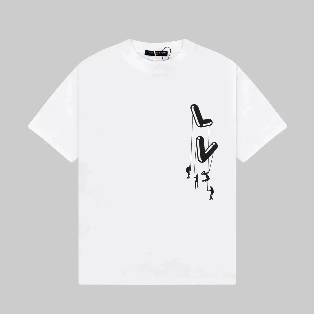 Louis Vuitton T-Shirts Short-Sleeve Graphic Logo Print image 14