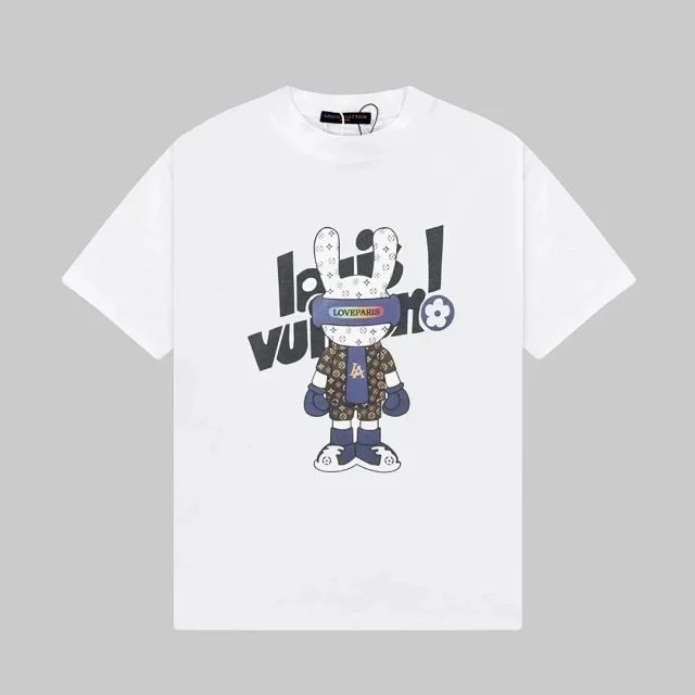 Louis Vuitton T-Shirts Short-Sleeve Graphic Print product detail image 2