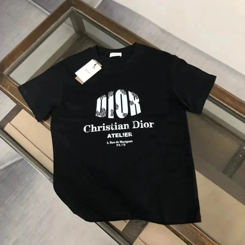 Dior T-Shirts logo graphic print image 1